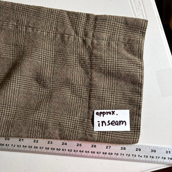 Polo Ralph Lauren Vintage Plaid Wool Made In Japan Trousers Pants Men's Sz 31*29 - Picture 8 of 10